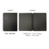NOTEBOOK A5 36 H. INTERIOR NEGRO 17 X 23 NEGRO SENFORT 1803000