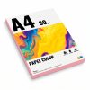PAPEL A4 COLOR 80 G/M2 PAQUETE 100 HOJAS ROSA PASTEL PRYSE 7500009